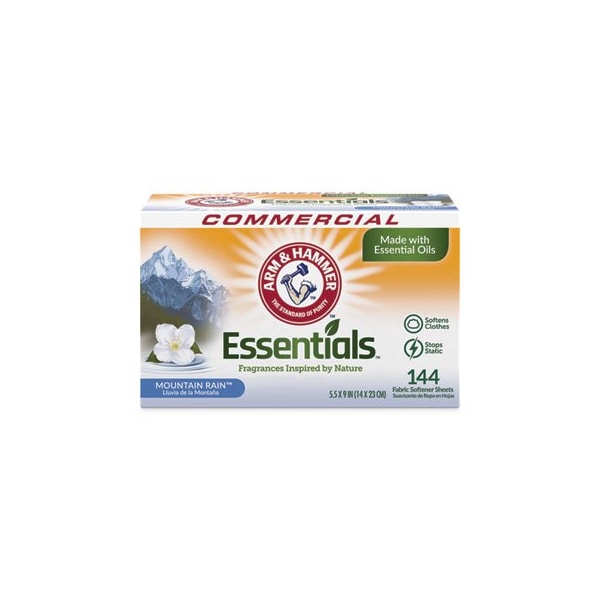 Church & Dwight Co. ArmHammer, Essentials Dryer Sheets, Mountain Rain, 6PK 3320000102 - main